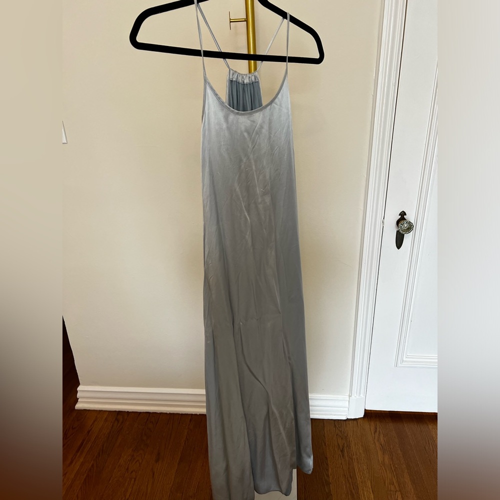 Vince light blue, silky maxi dress. Small
